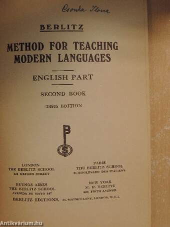 Method for Teaching Modern Languages II.