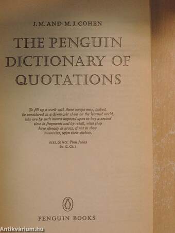 The Penguin Dictionary of Quotations