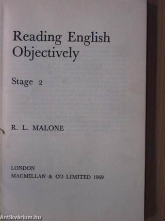 Reading English Objectively 2.