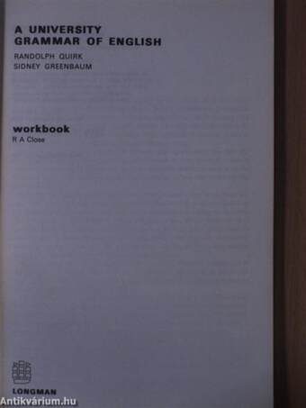 A University Grammar of English - Workbook