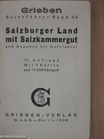 Salzburger Land mit Salzkammergut und Angaben für Autofahrer