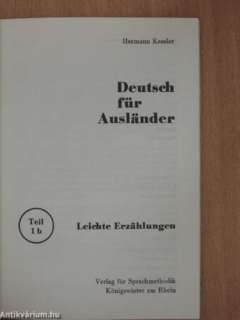 Deutsch für Ausländer 1b