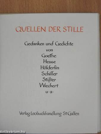 Quellen der Stille