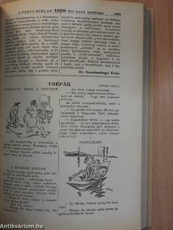 A Pesti Hirlap nagy naptára az 1928. szökőévre