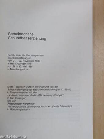 Gemeindenahe Gesundheitserziehung