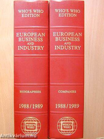 Who's Who European Business and Industry 1988-1989 I-II.