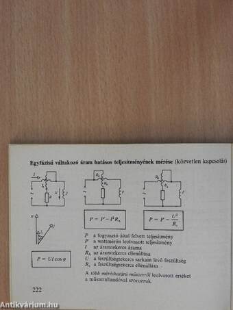 Elektrotechnika képletgyűjtemény