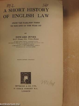 A Short History of English Law