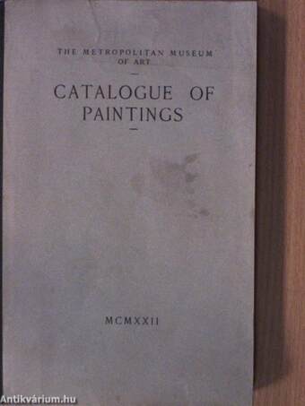 Catalogue of paintings