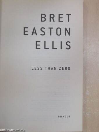 Less Than Zero