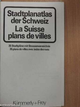 Stadtplanatlas der Schweiz/La Suisse plans de villes