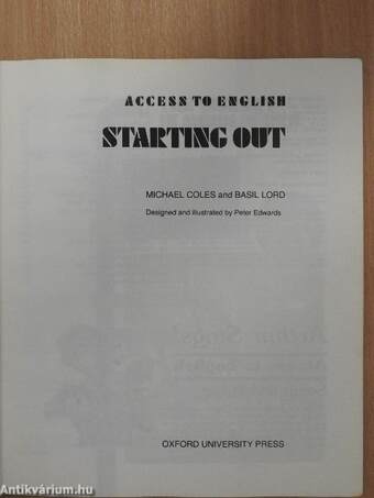 Starting Out - Book