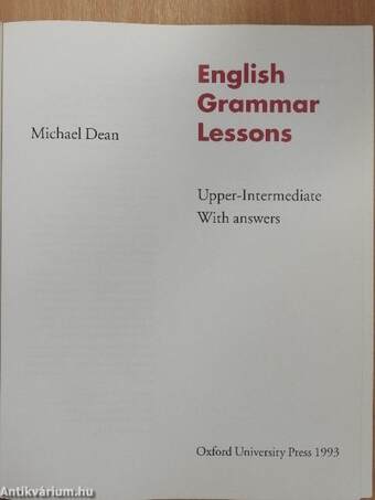 English Grammar Lessons - Upper-Intermediate