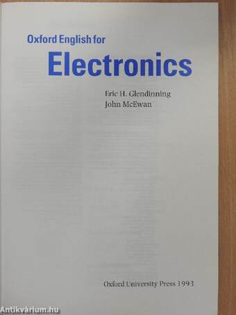 Oxford English for Electronics