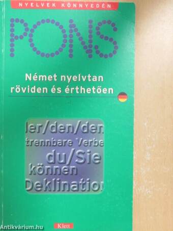 Pons Német nyelvtan röviden és érthetően