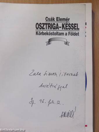 Osztriga - késsel (dedikált példány)