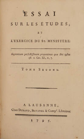 Essai sur les études, et l'exercice du st. ministére I-II.