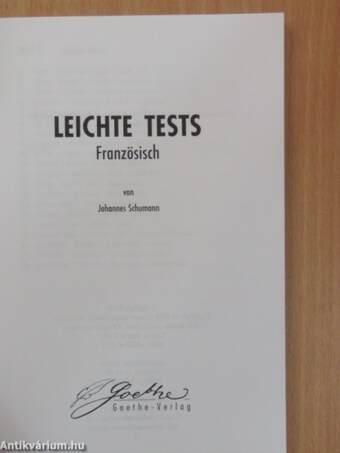 Leichte Tests - Französisch