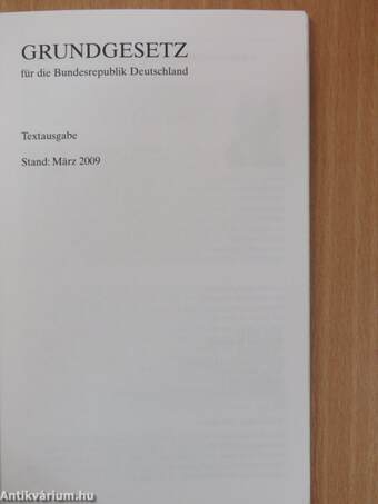 Grundgesetz für die Bundesrepublik Deutschland