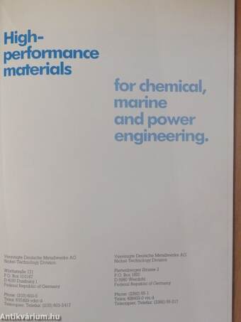 High-performance materials