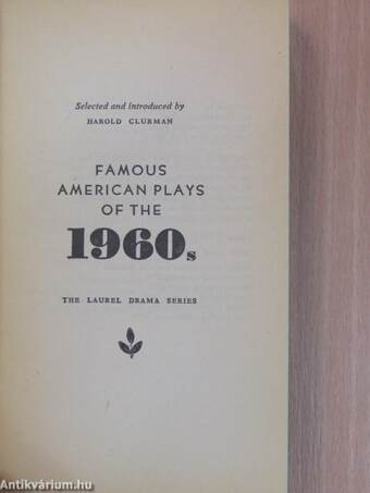 Famous American Plays of the 1960s