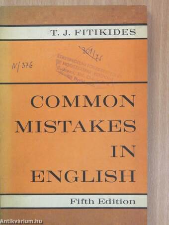 Common mistakes in English