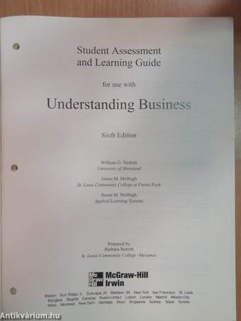 Student Assessment and Learning Guide for use with Understanding Business