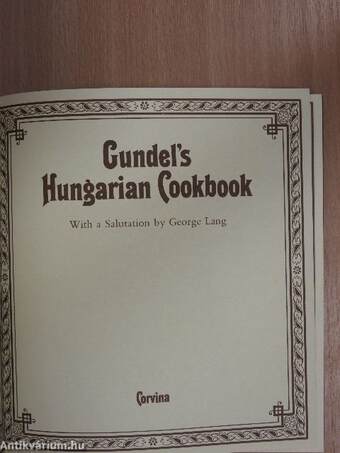 Gundel's Hungarian Cookbook