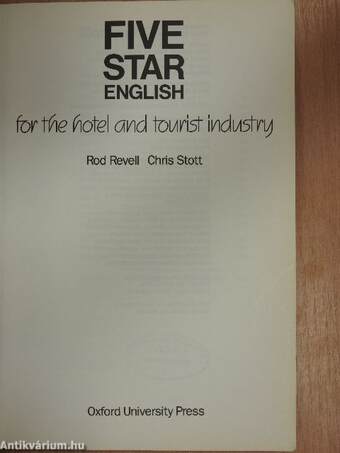 Five Star English for the hotel and tourist industry