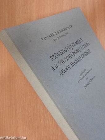 Szöveggyűjtemény a II. világháború utáni angol irodalomból