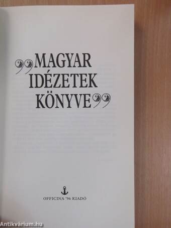 Magyar idézetek könyve