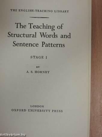 The Teaching of Structural Words and Sentence Patterns 1.