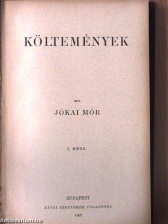 Költemények I-II.