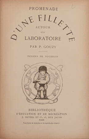 Promenade d'une fillette autour d'un laboratoire