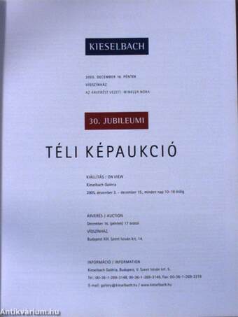 Kieselbach Galéria és Aukciósház - Téli Képaukció 2005