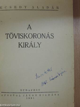 A töviskoronás király