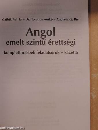 Angol emelt szintű érettségi