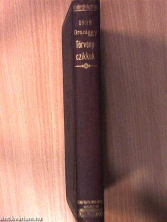 1899-ik évi törvények gyűjteménye
