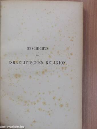 Geschichte der Israelitischen Religion