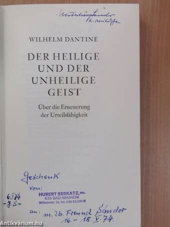 Der heilige und der unheilige Geist