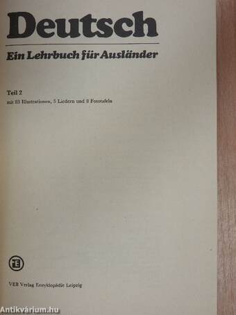 Deutsch - Ein Lehrbuch für Ausländer 2.