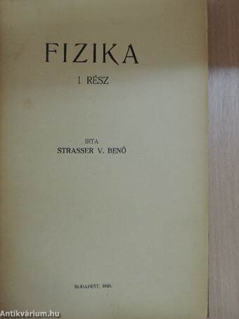 Fizika I.