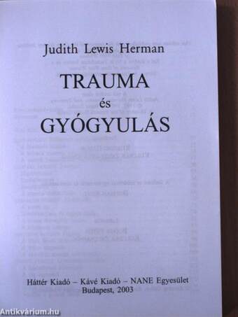 Trauma és gyógyulás