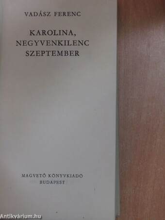 Karolina, negyvenkilenc szeptember