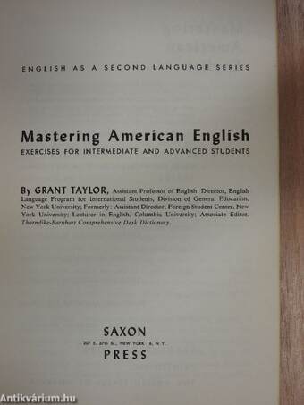 Mastering American English