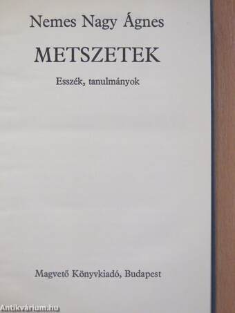 Metszetek