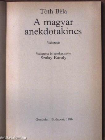 A magyar anekdotakincs