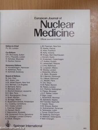 European Journal of Nuclear Medicine August 1991