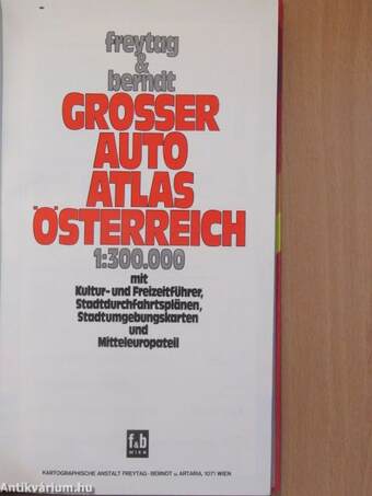 Freytag & Berndt Grosser Autoatlas Österreich 79/80