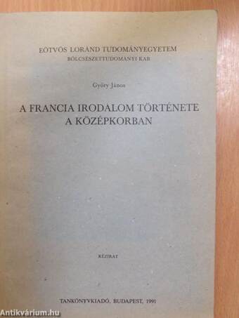 A francia irodalom története a középkorban